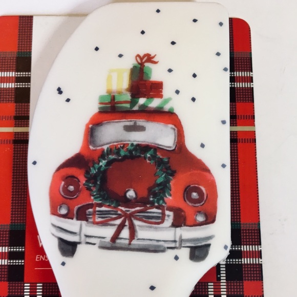 2 Silicone Xmas Red Cars Spatulas + Cutter Sports - Picture 3 of 7